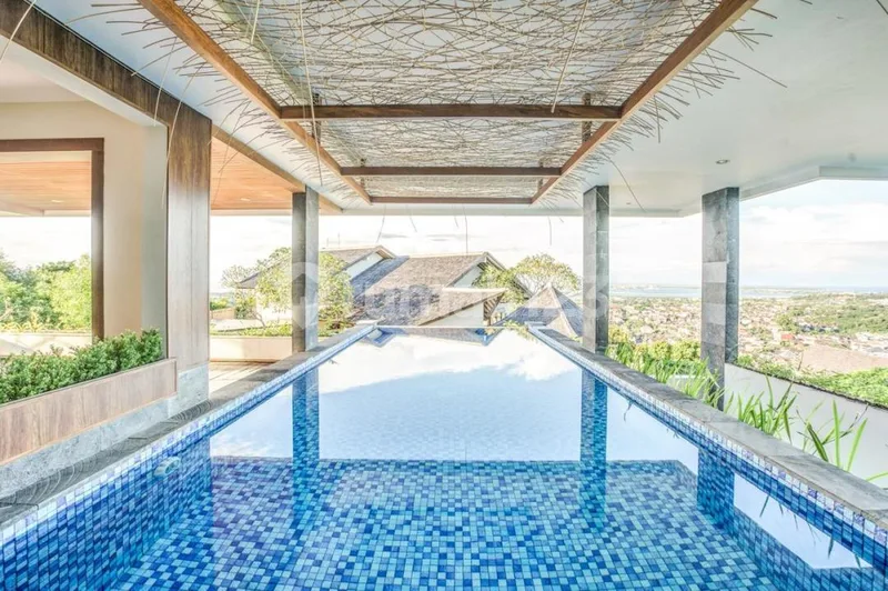 For Lease Luxury Modern Villa With Big Stunning Pool And Sea View 3 Floor In Goa Gong, Jimbaran - Real Estate in Bali