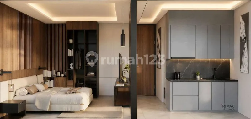 Modern Studio Apartment Leasehold 35 Years In Kerobokan - Real Estate in Bali