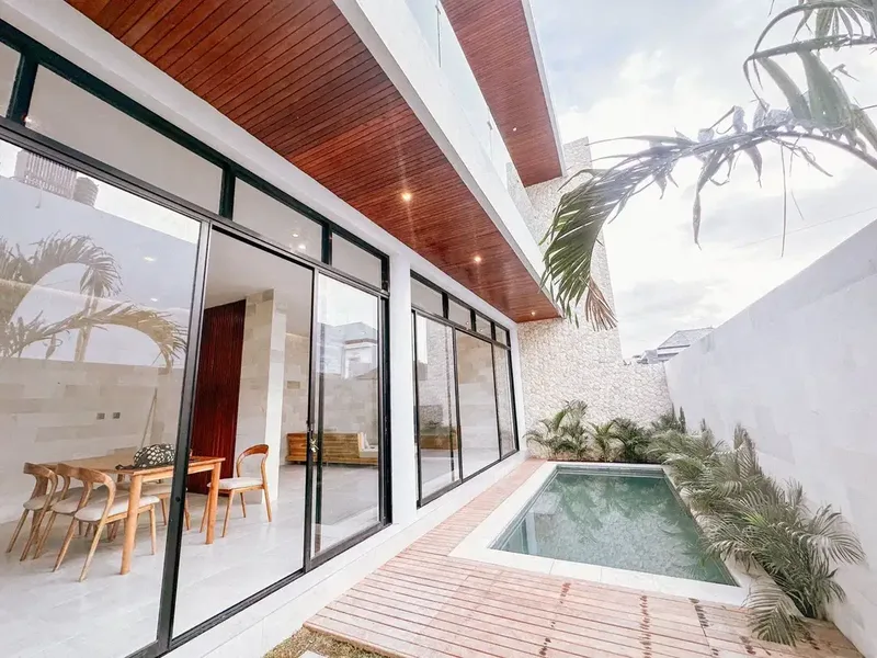 Dijual Villa Baru 2kamar Modern Minimalis di Munggu dekat Canggu Bali - Real Estate in Bali