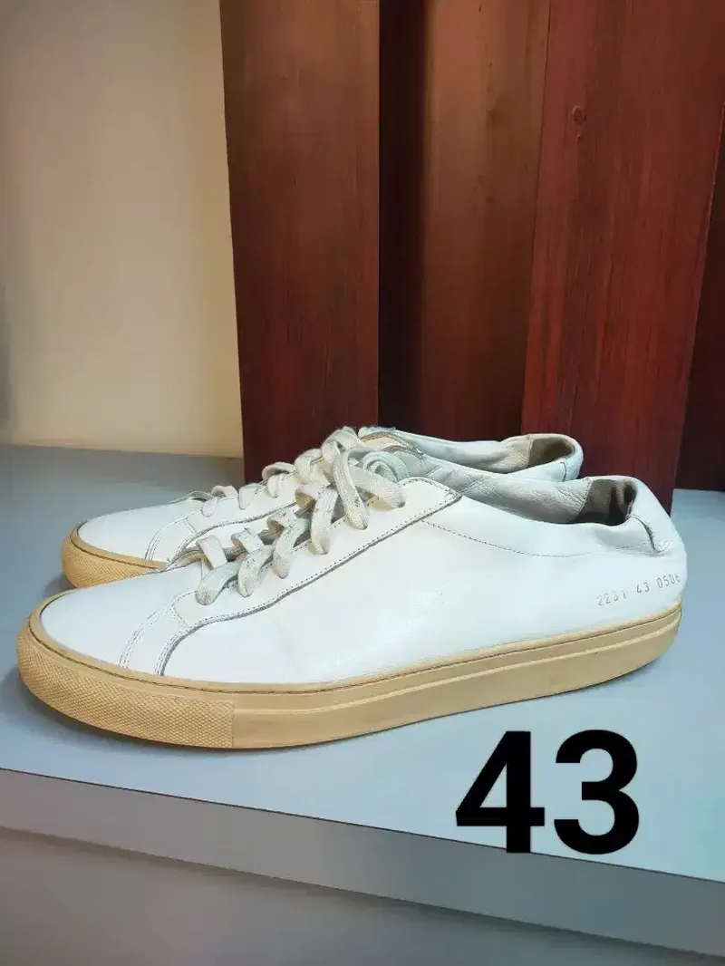 Sepatu Common Projects White Pearl UK 43 insol 275-280 Made in Italong - Fashion in Bali