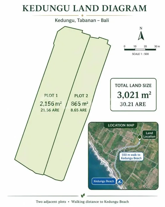 [For Sale] Lahan Pink Zone di Kedungu Beach - Bali in Bali