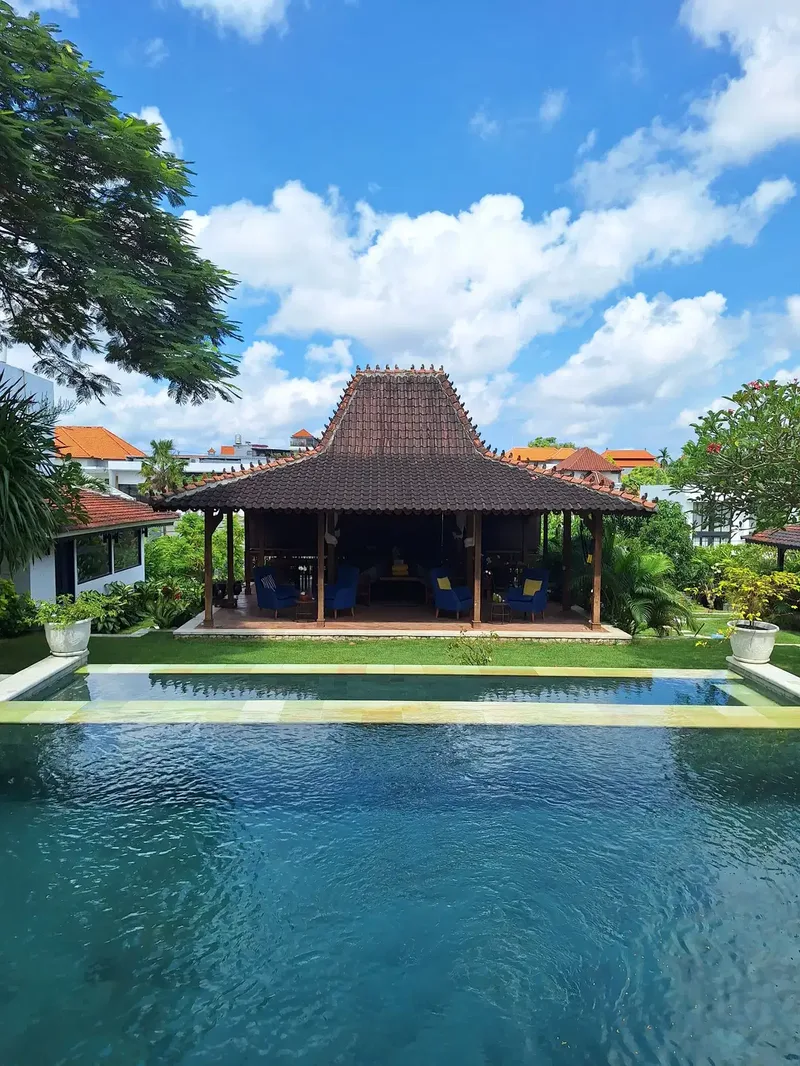 VILLA JOGLO BIRU COLONIAL IN TIBU BENENG CANGGU FOR SALE - Bali in Bali