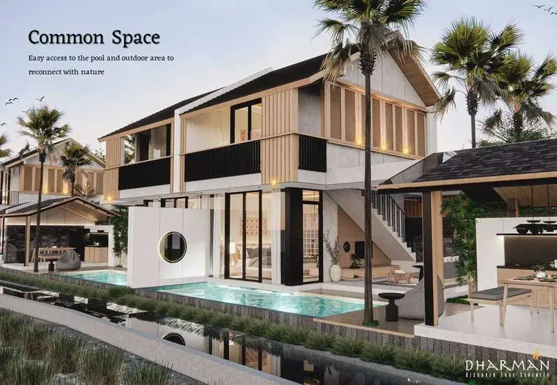 DIJUAL VILLA KONSEP JAPANESE VIEW SAWAH UBUD - Real Estate in Bali