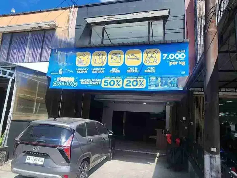 Gedung+usaha laundry aktif 150M2 harga 3,5milyard SIAP JALAN - Real Estate in Bali