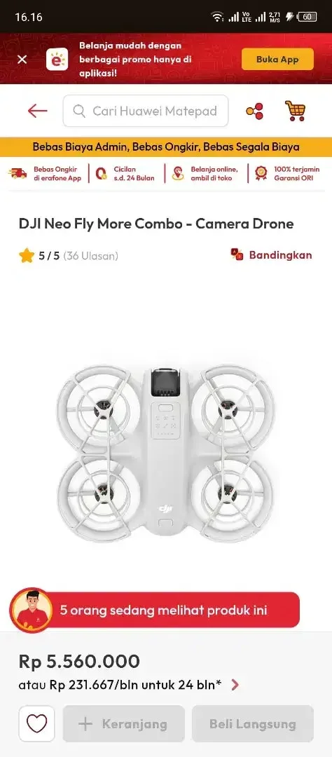 DJI NEO 2 Fly combo - Electronics in Bali