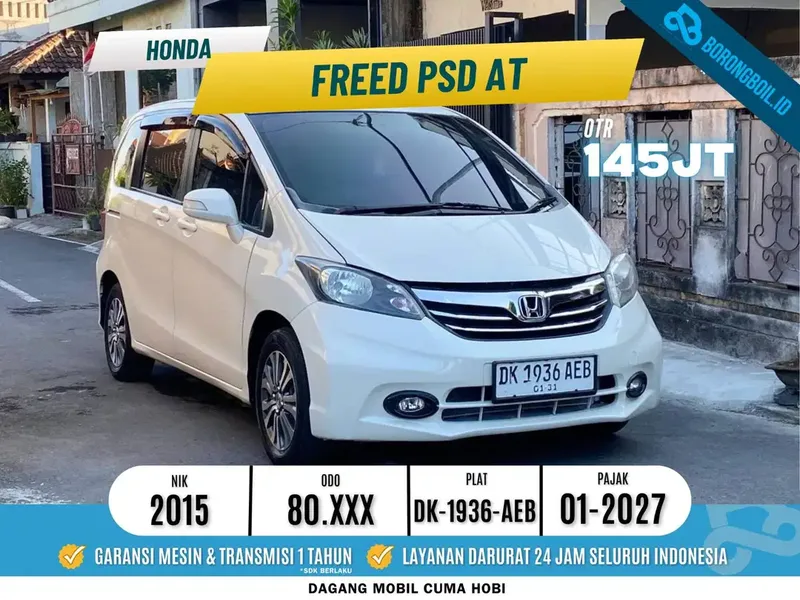 HONDA FREED PSD 2015 AT - PUTIH - DK 1936 AEB (DP 20 JUTA) - Vehicles in Bali
