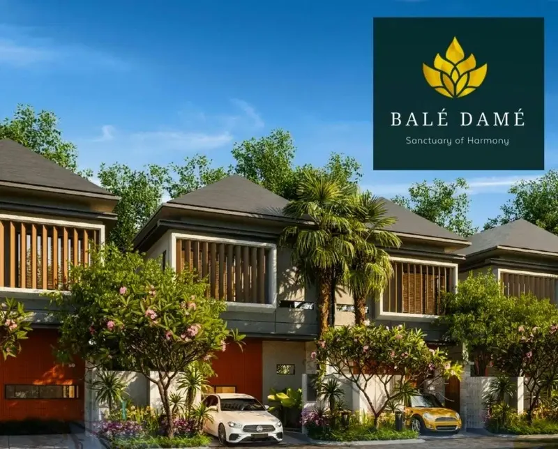 Rumah dijual Villa Cluster Bale Dame Sanur Bali Lokasi Bagus - Bali in Bali