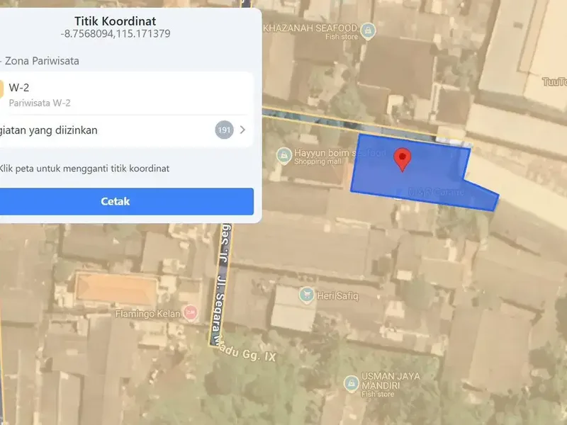 Tanah Strategis Area Kedonganan Badung - Real Estate in Bali