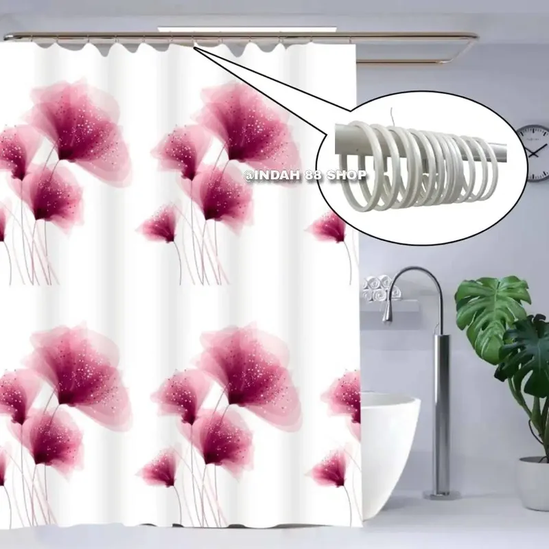 Ring Tirai Kamar Mandi Putih / Shower curtain Hook Rings - Home & Garden in Bali