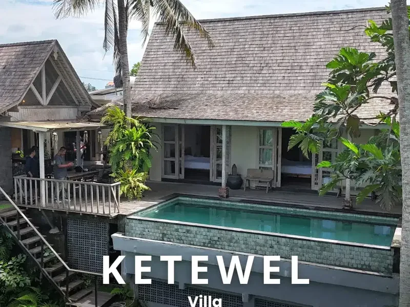 Villa Pantai Purnama Samping Sungai Pemandangan Sawah 5 Menit Ke Pantai - Real Estate in Bali
