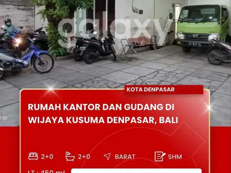 DIJUAL RUMAH KANTOR DAN GUDANG WIJAYA KUSUMA DENPASAR, BALI - Bali in Bali