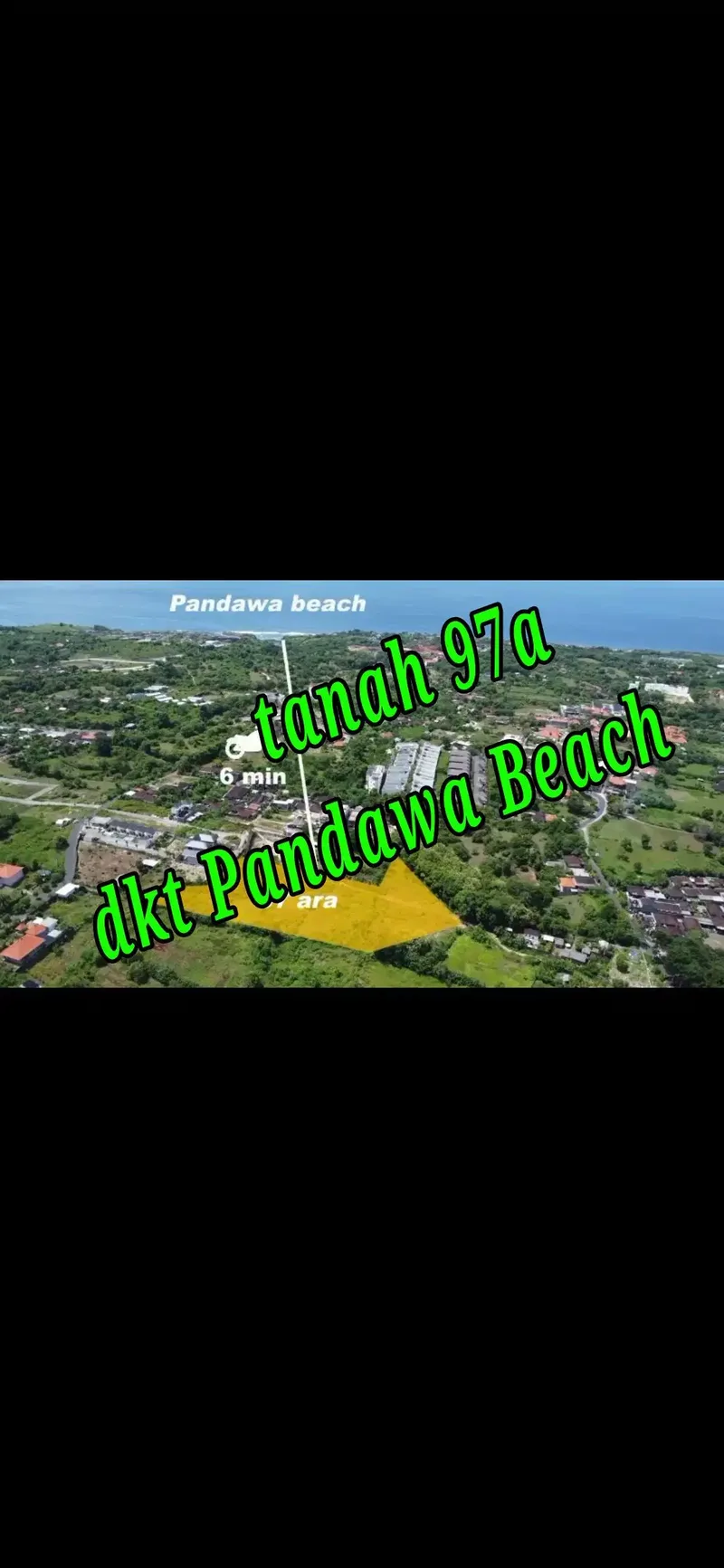 Dijual Tanah 97a di dekat Pandawa Beach Pecatu Bali - Bali in Bali