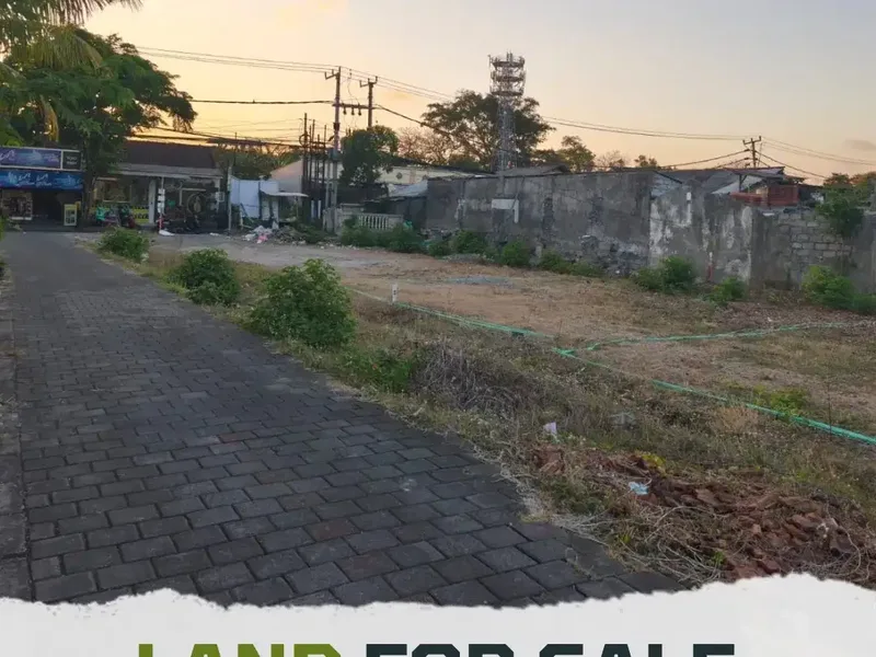 Dijual tanah di jalan Raya Utama kubu anyar Tuban, Kuta Bali - Real Estate in Bali