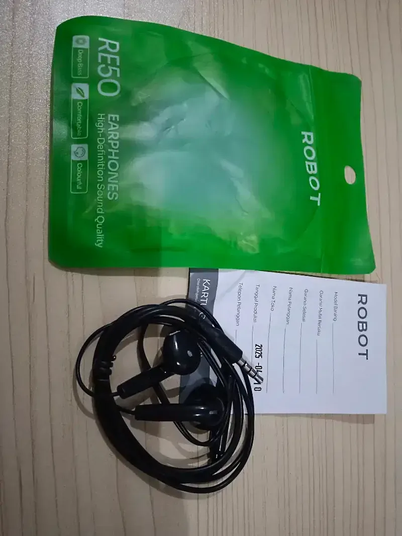 30rb BARU-Headset Merk ROBOT Earphone Bass Dijamin ORIGINAL - Electronics in Bali