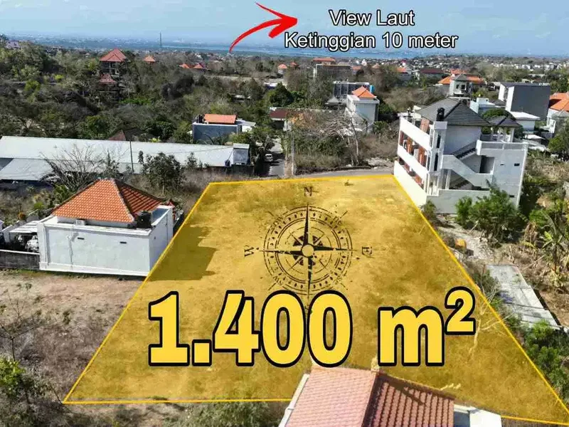 Tanah Murah View Laut Dekat Kampus STP Nusa Dua Bali - Real Estate in Bali