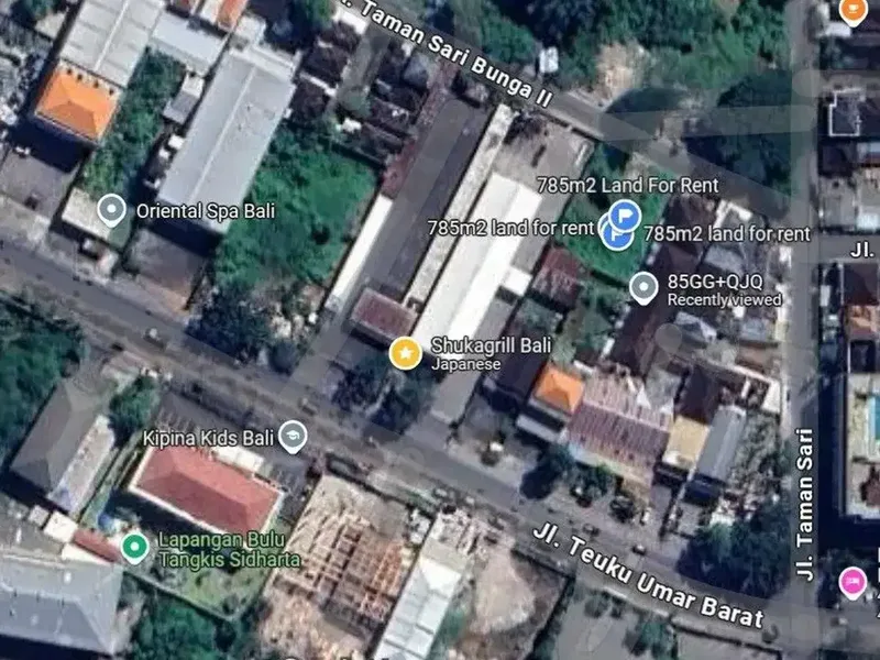 Tanah di Teuku Umar Kerobokan Kelod Bali, cocok untuk lapangan Paddle and Pickle - Real Estate in Bali