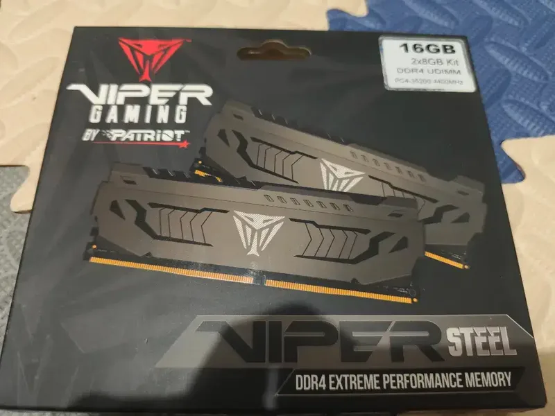 Patriot Viper Steel DDR4 16GB (2×8GB) 4400MHz CL19 (BEKAS) - Electronics in Bali