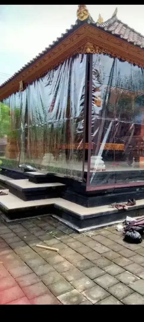 Open order tirai transparan reguest ukuran - Bali in Bali