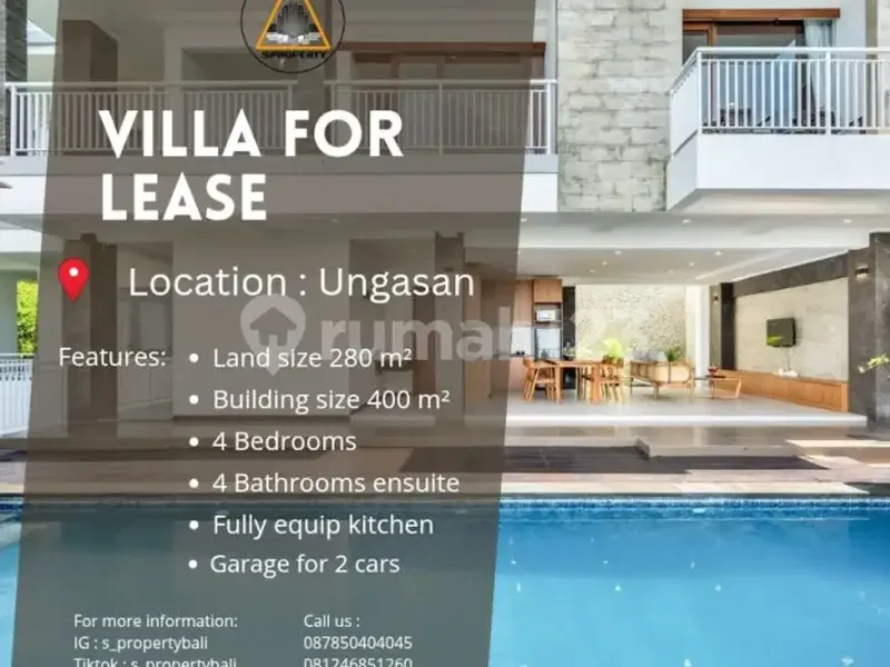 Villa For Rent In Jimbaran Near Gwk With Full Ocean View - Real Estate in Bali
