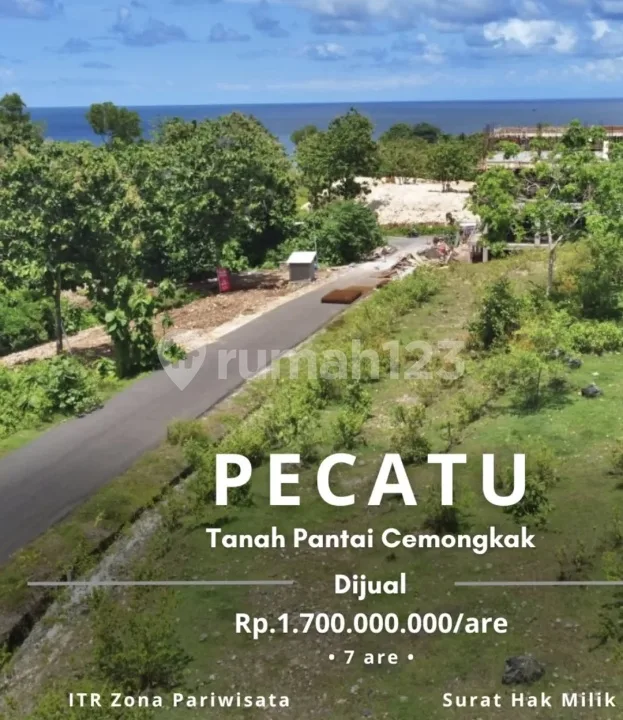 Tanah Pantai Cemongkak Pecatu View Laut bisa Jalan Kaki ke Pantai - Real Estate in Bali