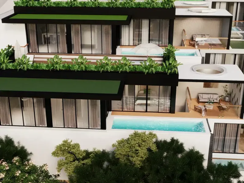 Leasehold - Prime Ubud Investment, 2-Bedroom Duplex Villa with Pool & Panoramic Views, Ubud, Bali - Real Estate in Bali