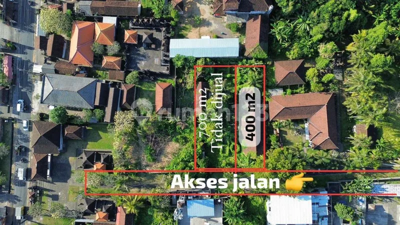 Dijual Tanah - Kemenuh, Selatan Ubud Akses Jalan Mobil dan Truk - Real Estate in Bali