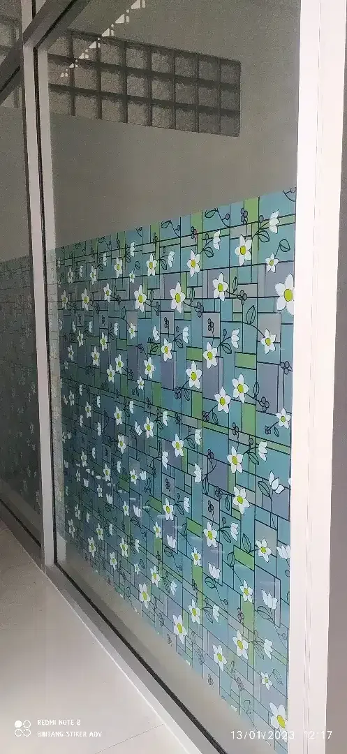 Kaca kamar mandi juga bisa pasang stiker sanblas motif/polos bos - Home & Garden in Bali