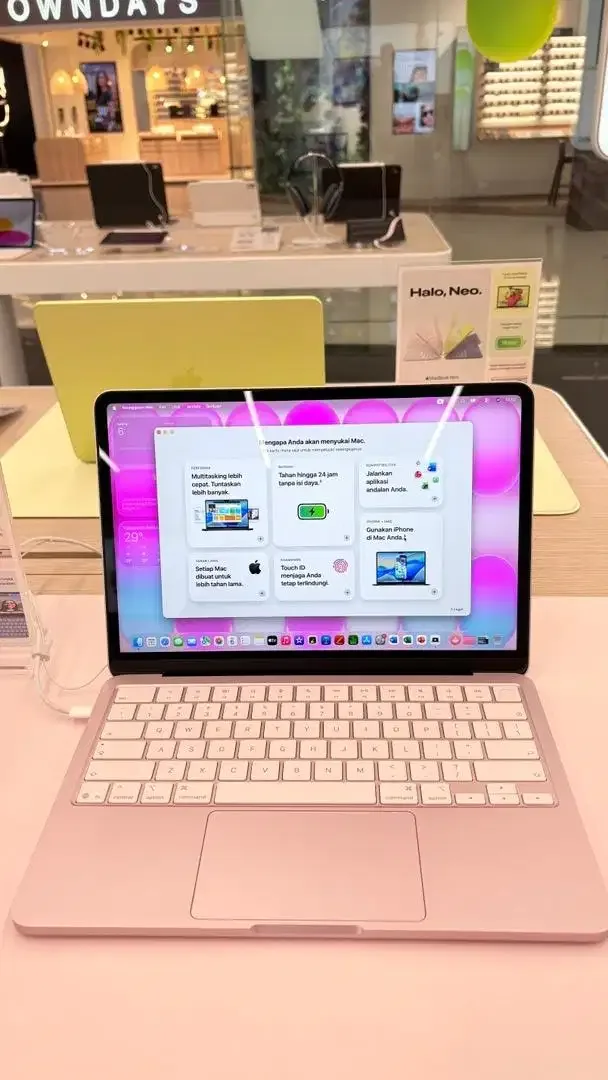 NEW MACBOOK NEO BLUSH BERGARSNSI RESMI - Electronics in Bali