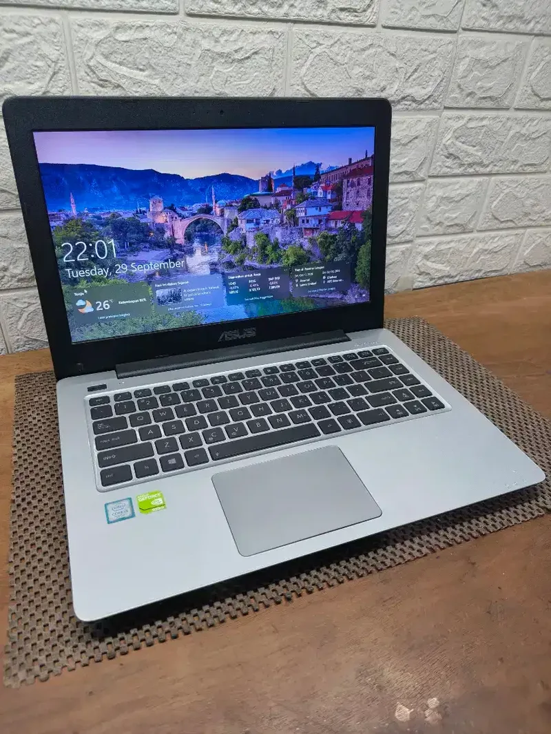 Asus X456U intel Core i5 Gen-7 (8/120+500gb) 14 inc Spek Design NORMAL - Electronics in Bali