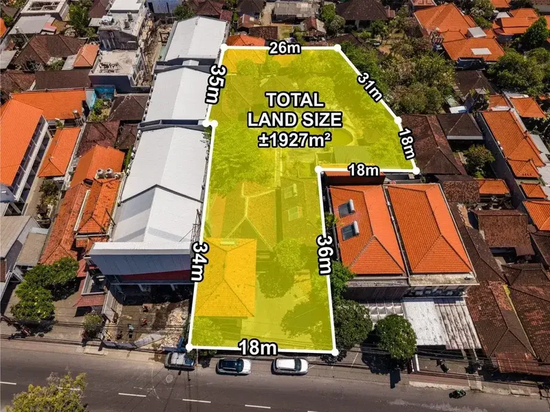 Hanya Satu Satunya Lahan Dijual Di Jalan Danau Buyan, Sanur - Real Estate in Bali