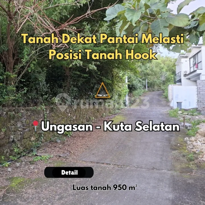 Dijual Cepat Tanah Dekat Pantai Melasti Posisi Hook - Bali in Bali