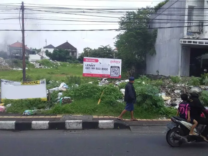 Tanah Jalan Utama Mahendradatta Cocok Untuk Usaha - Real Estate in Bali