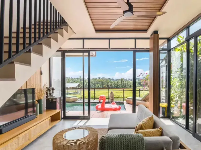 MODERN TROPICAL 2 BEDROOMS VILLA WITH RICEFILD VIEW AT UBUD - Bali in Bali
