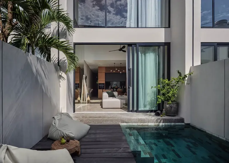 Modern and Stylish 3-Bedroom Townhouse in Prime Umalas Location - Real Estate in Bali