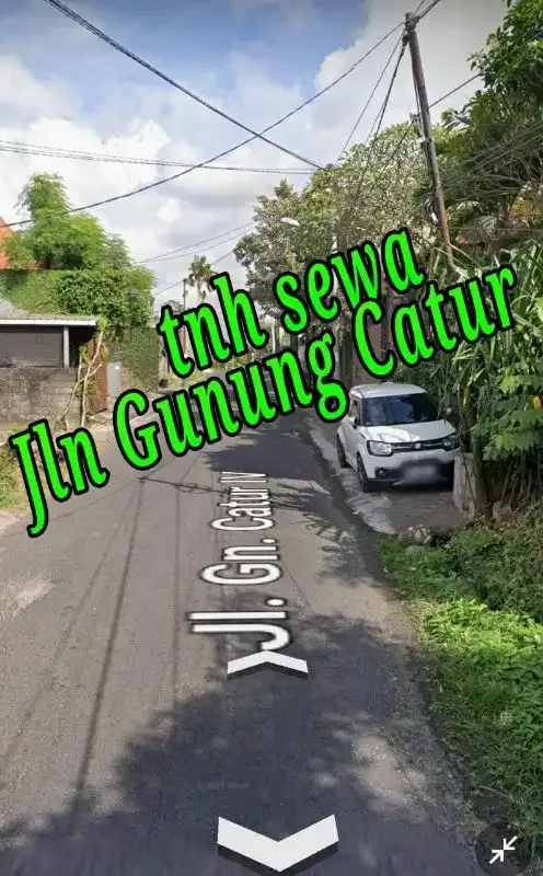 Disewakan Tanah di Jln Gunung Catur IV Gatsu Barat Denpasar Bali - Real Estate in Bali