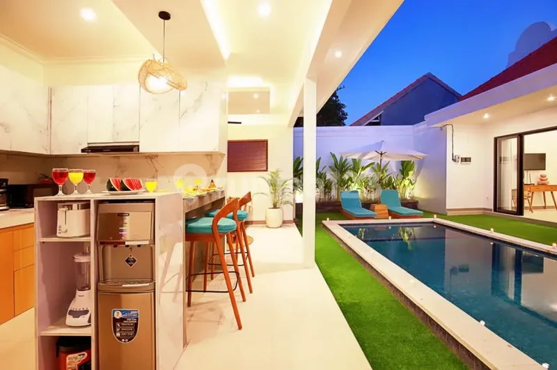 For Rent Villa Umalas Seminyak 2 Bedrooms Full Furnished - Real Estate in Bali