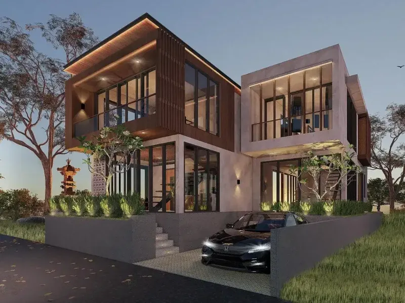 Freehold spectaculer 4 bedroom ocean view villa in cemagi - Real Estate in Bali