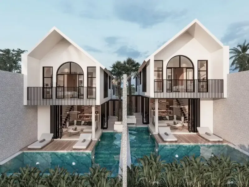 Freehold - Luxurious Two-Story Villas with Stunning Rice Field Views - Bali in Bali