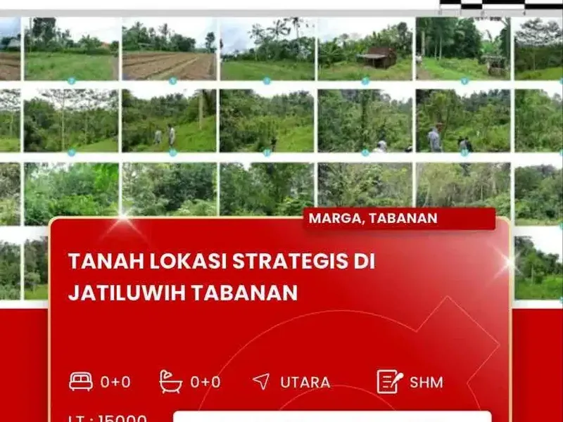 DIJUAL TANAH STRATEGIS DEKAT JATILUWIH TABANAN BALI - Bali in Bali