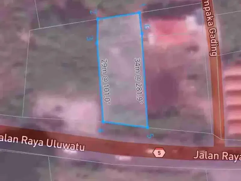 Lahan Komersial View Laut di Jalan Raya Uluwatu - Bali in Bali
