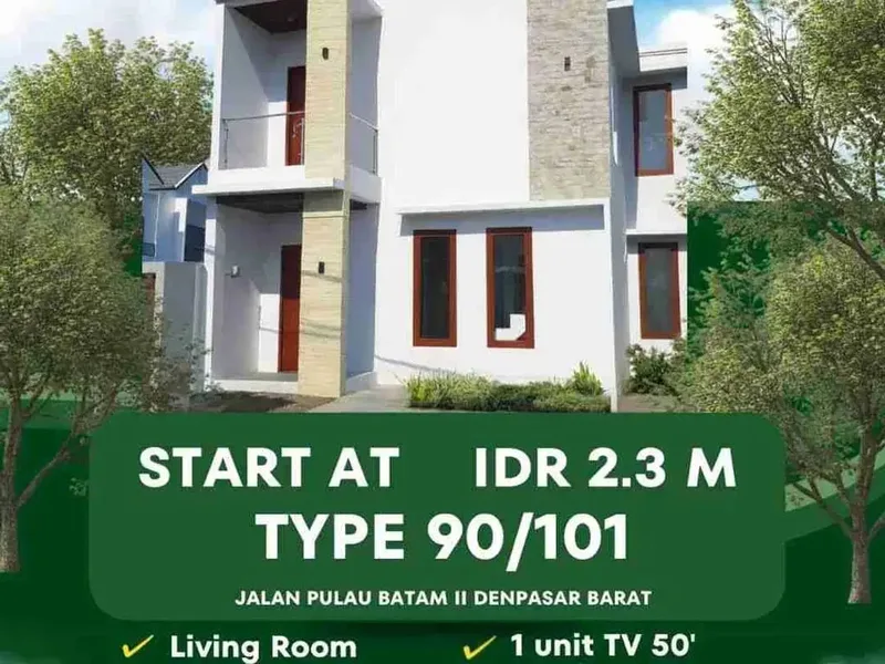 Dijual Rumah Modern lokasi di Pusat Kota Denpasar (Area strategis) - Bali in Bali