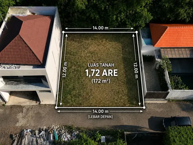 Tanah Kavling 1,72 Are di Jl. Langui Kauh, Ungasan – Ideal untuk Villa Pribadi atau Investasi - Bali in Bali