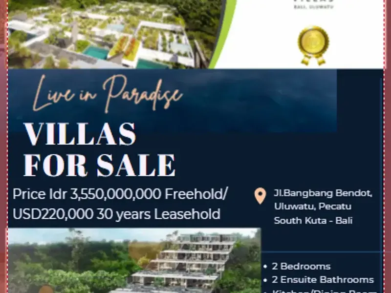 Villa Mewah Uluwatu Bali, Private Villa Dijual Lokasi Premium. #luxuryvillabali #villauluwatubali #villabalidijual #villabaliforsale #villapecatu # - Bali in Bali