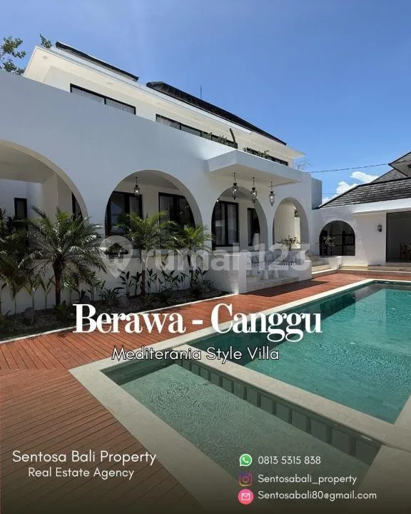 Mediteranian Villa Berawa Canggu 4 Bedrooms 528M2 - Real Estate in Bali