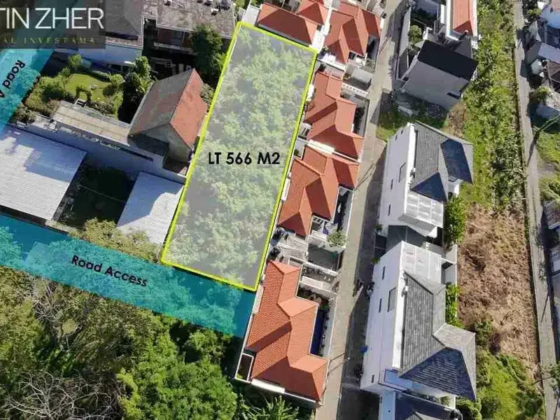 LEASE HOLD TANAH 566m²DI KAWASAN VILA BUMBAK UMALAS - Real Estate in Bali