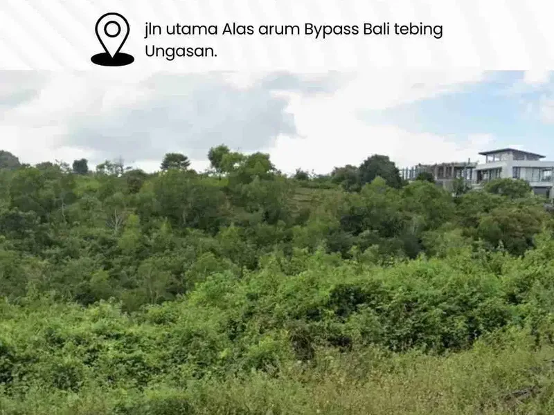 Dijual tanah jln utama Alas arum Bypass Bali tebing Ungasan - Bali in Bali
