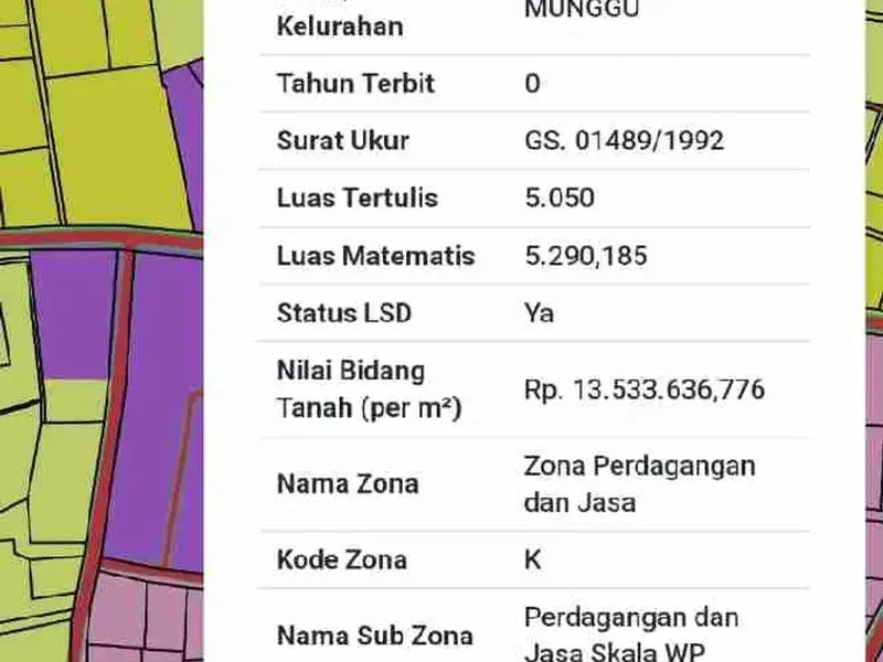 tanah kontrak di jalan utama munggu - Real Estate in Bali
