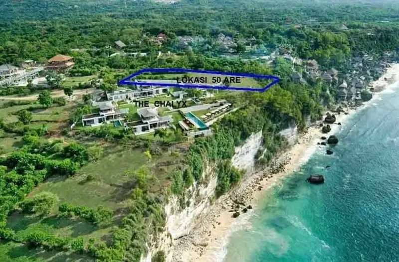 TANAH STRATEGIS LOKASI TEPI TEBING LAUT AREA BINGIN - Bali in Bali