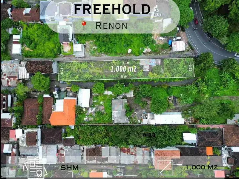 Lahan Komersial Premium di Renon – Lokasi Super Strategis - Real Estate in Bali