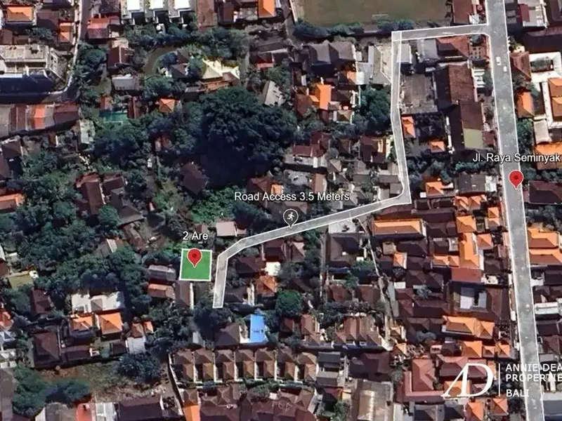 LEASEHOLD | 2 ARE LAND IN PRIME SEMINYAK - 48-YEAR LEASE - Bali in Bali